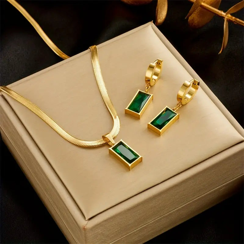 Iselotte Verdain jewellery set | Gold