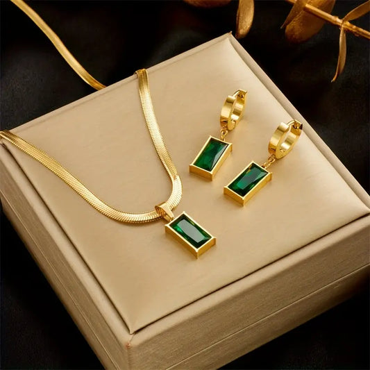 Iselotte Verdain jewellery set | Gold