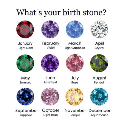 Amelia birthstone stacking ring