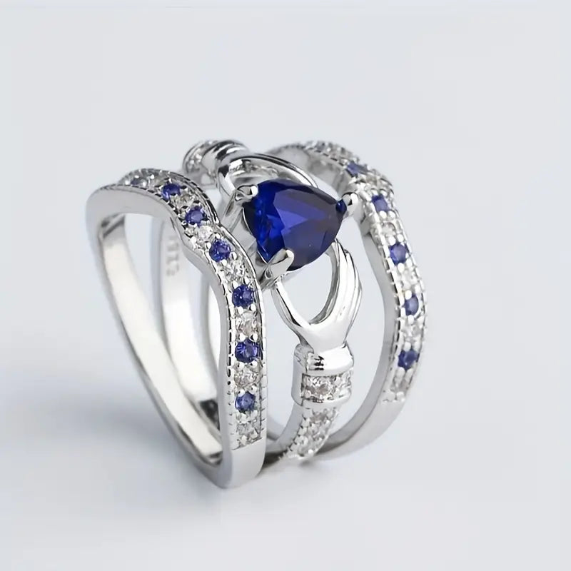 Forever Luxury Azura Ring Set | White gold