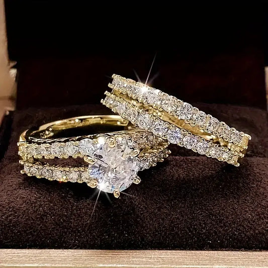 Eternal Shine Ring Set | Gold