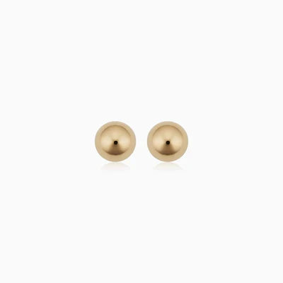 Ball stud earrings | Gold