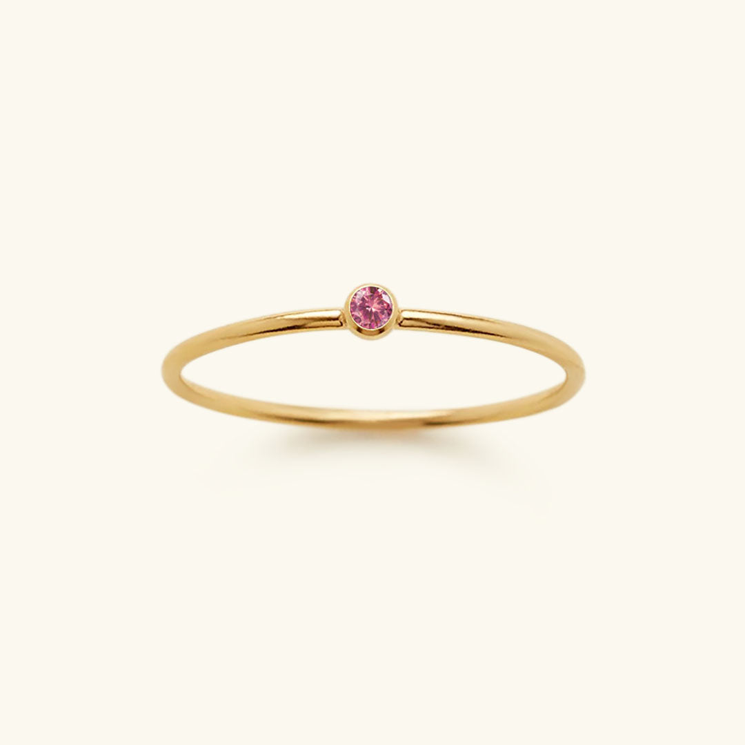 Amelia birthstone stacking ring