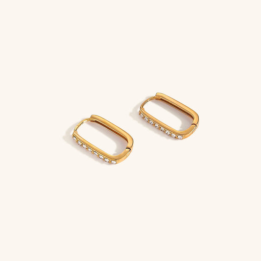 Maya gold hoop earrings