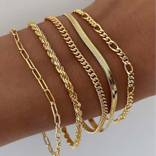 Ellis Renner bracelet set | Gold