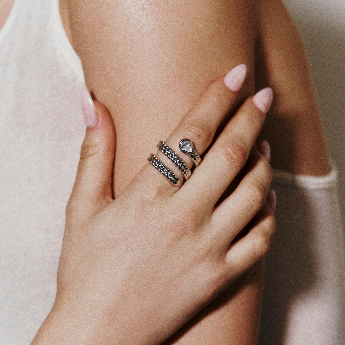 Davina Gold Snake Ring