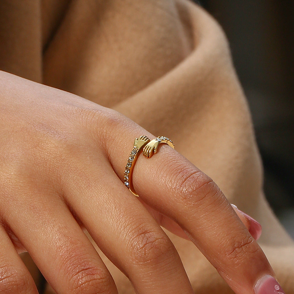 Amaryllis gold ring
