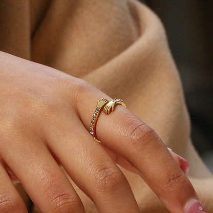 Amaryllis gold ring