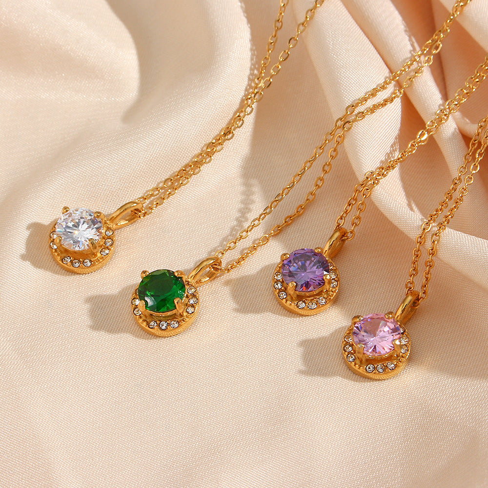 Adora gemstone necklace
