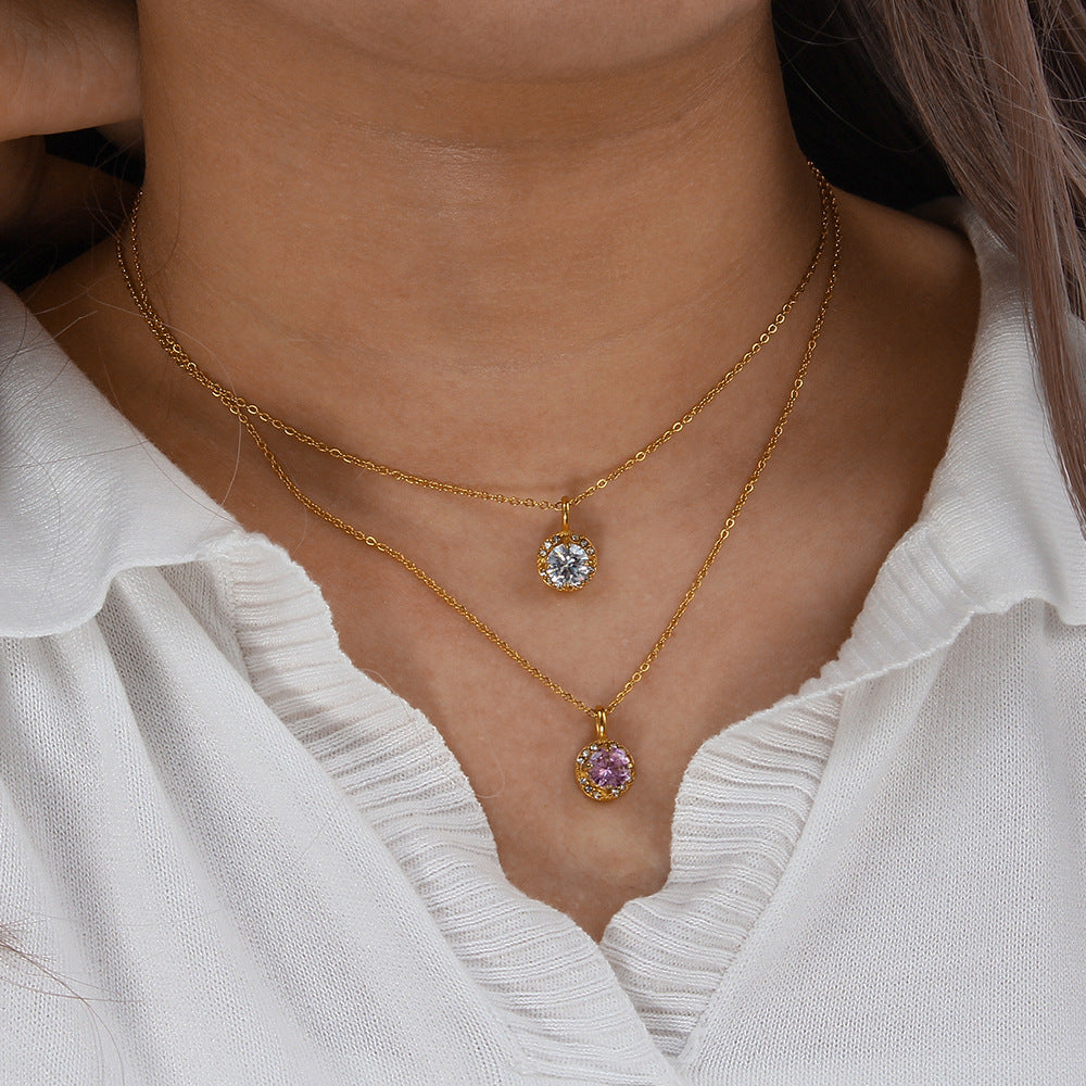 Adora gemstone necklace