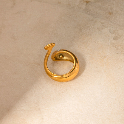 Etta Gold Snake Ring