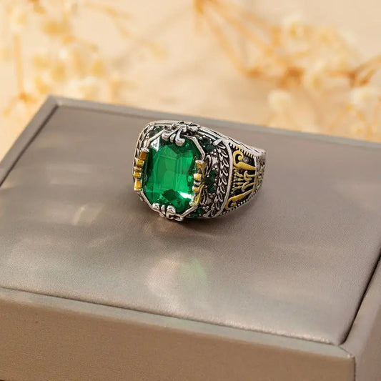 Klara Emerin Ring | Gold mix