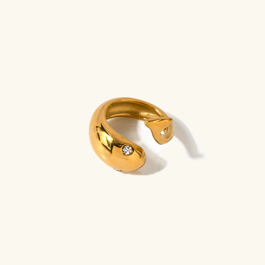 Etta Gold Snake Ring
