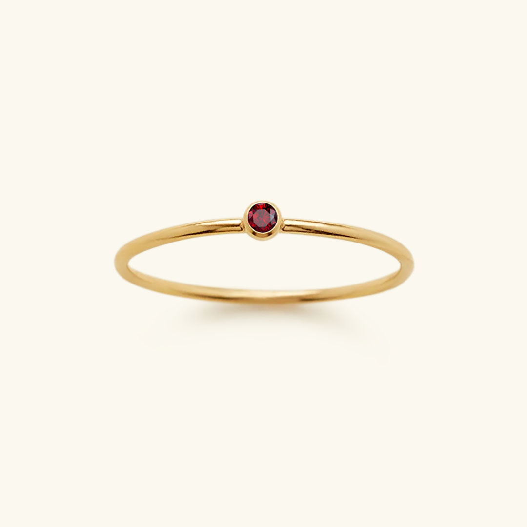 Amelia birthstone stacking ring