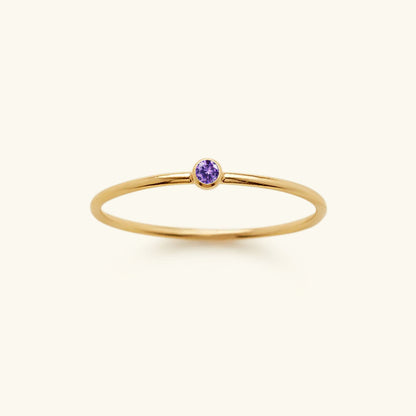 Amelia birthstone stacking ring