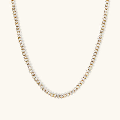 Wisteria diamond tennis necklace