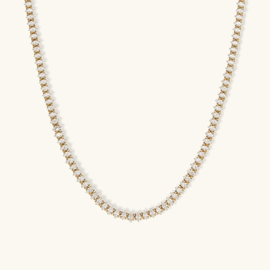 Wisteria diamond tennis necklace