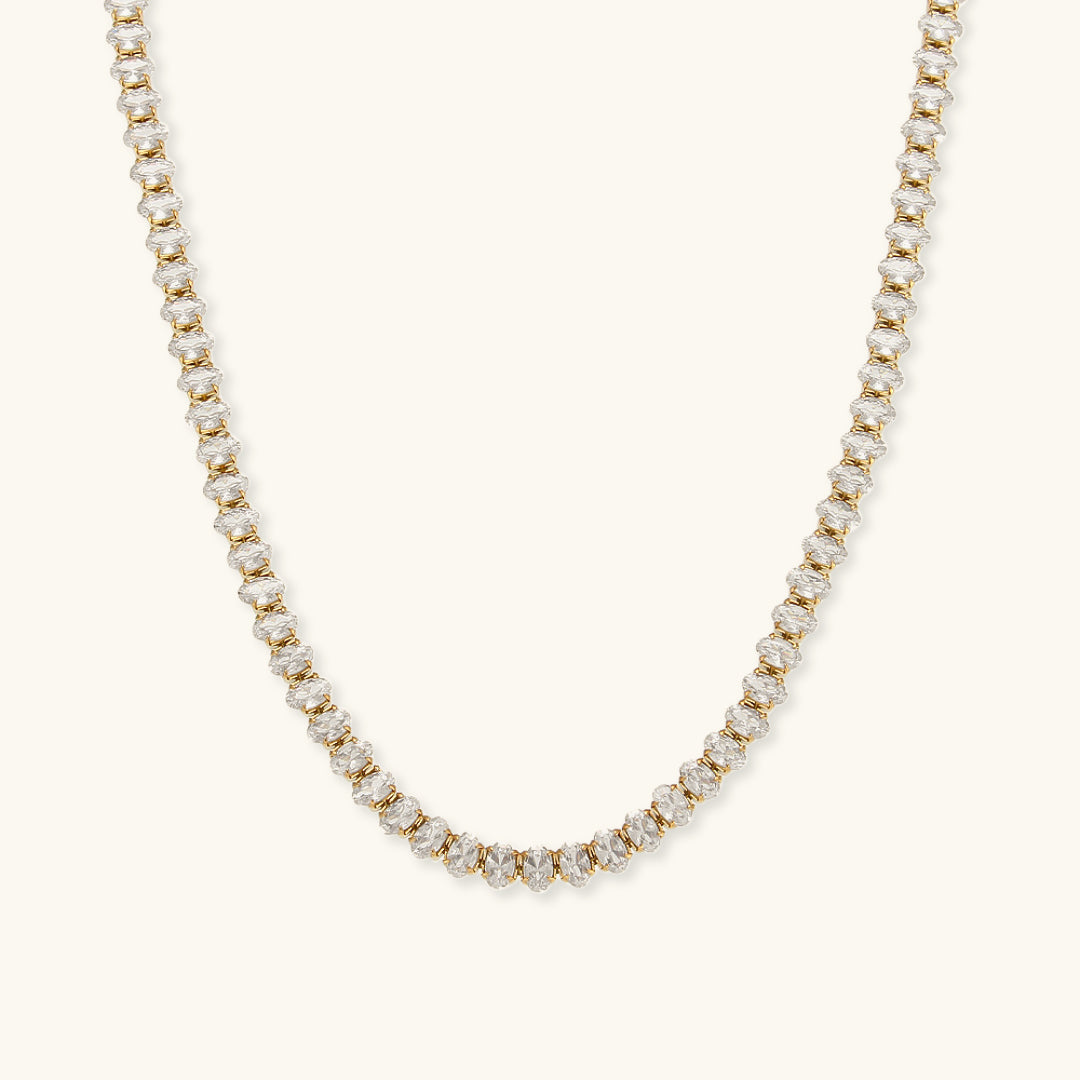 Wisteria diamond tennis necklace