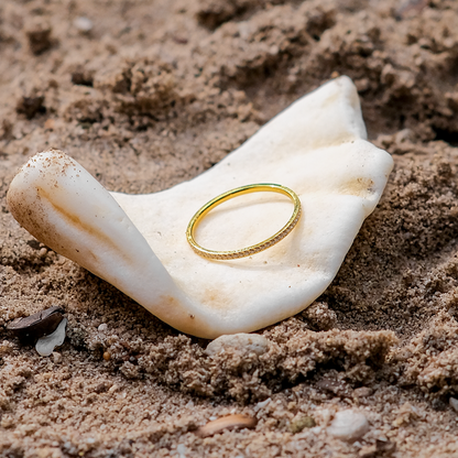 Zarra pavé gold ring