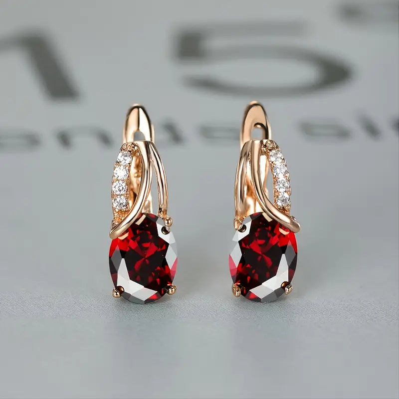 Veressa Ruberine Earrings | Gold