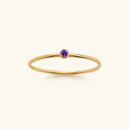 Amelia birthstone stacking ring
